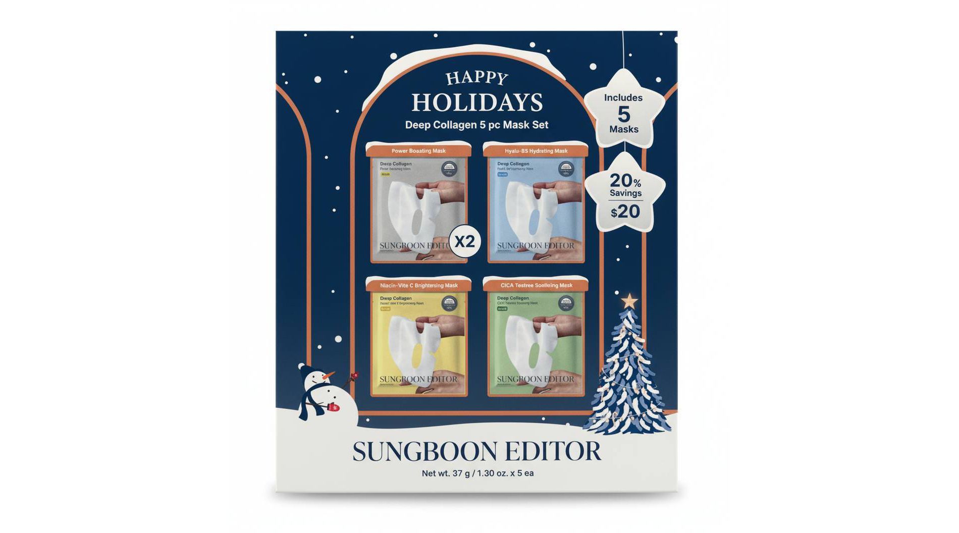 SUNGBOON EDITOR Deep Collagen Overnight Mask Gift Set - 5ct