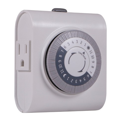 GE Indoor Mechanical Timer 24hr with 2 Outlets