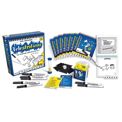  Telestrations Original 8-Player, Family Board Game, A Fun  Game for Kids and Adults, Game Night Just Got Better, The Telephone Game  Sketched Out