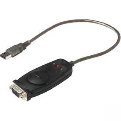 Belkin USB/Serial Portable Cable Adapter - Type A Male USB, DB-9 Male Serial - Black