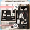 Sapphtopaz 57" Entryway Hall Tree with Open Shoes Shelves&Drawer,3-in-1 Coat Hanger with 6 Hooks Entryway Shoe Storage for Entryway,Hallway - 4 of 4