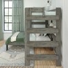 Max & Lily Solid Wood Modern Farmhouse Bunk Bed, L-Shaped Twin over Twin Bed Frame For Kids - 4 of 4