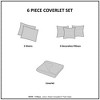 Lyngins 6-Piece Reversible Jacquard Full/Queen Quilt Set, Luxurious Transitional Bedding Set with Quilt, Shams & Decorative Pillows, Comforter Set - 4 of 4