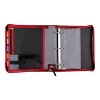 Five Star 2" 3-Ring Zipper Binders Black/Red (29052CE8) - 3 of 4