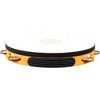 MEINL Recording-Combo Goat-Skin Wood Tambourine One Row Dual Alloy Jingles Super Natural - 4 of 4