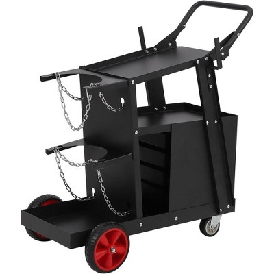 4 Drawers Welder Welding Cart Plasma Cutter MIG TIG ARC Storage Tanks 450 lbs Capacity