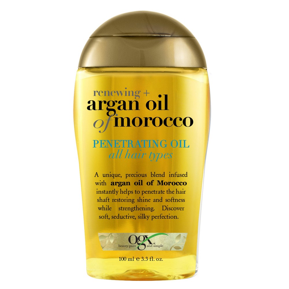 Photos - Hair Styling Product OGX Renewing + Argan Oil of Morocco Penetrating Hair Oil Treatment - 3.3 f 