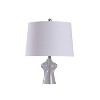 Allen Seeded Glass Table Lamp with Tapered Drum Shade Clear - StyleCraft: Large, Touch Control - 2 of 4