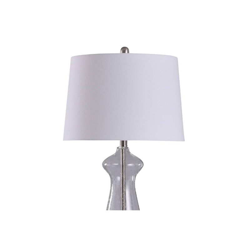 Allen Seeded Glass Table Lamp with Tapered Drum Shade Clear - StyleCraft, 3 of 7