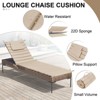 Crestlive Products Outdoor 72 inch Portable Egg Rolls Chaise Lounge Cushion Set of 2 Gray 72 inch - 4 of 4