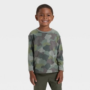 Toddler Boys' Long Sleeve Relaxed T-Shirt - Cat & Jack™ - 1 of 3