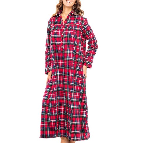 Women's Flannel Nightgown Buttons