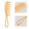 Unique Bargains Anti Static Hair Comb Wide Tooth for Thick Curly Hair Hair Care Detangling Comb For Wet and Dry 3 Pcs - 3 of 4