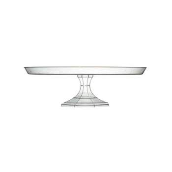 Smarty Had A Party 11.6" Clear Medium Round Plastic Cake Stands (12 Cake Stands)