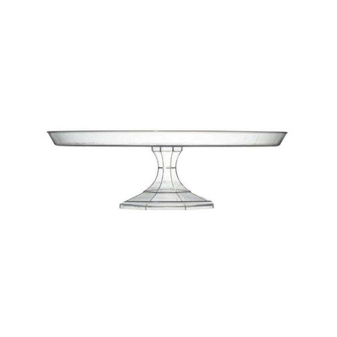 Smarty Had A Party 11.6" Clear Medium Round Plastic Cake Stands (12 Cake Stands) - image 1 of 1
