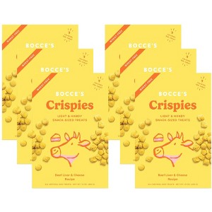 Bocce's Bakery Beef Liver and Cheese Recipe Snack Sized Treats - Case of 6/10 oz - 1 of 3