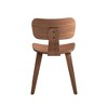 Simple Relax Set of 2 Wooden Side Chairs in Walnut - 3 of 4