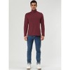 Lars Amadeus Men's Slim Fit Long Sleeve Pullover Solid Turtleneck Sweater - 3 of 4