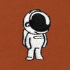 Dalix Astronaut Embroidered Hoodie Fleece Sweatshirt Zip Front Mens - 2 of 4