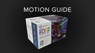 SALE！ GLOW PACK2セットでお得！！ Brightlux 24' 12 Light Color Flow String Light: Outdoor LED