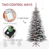 Aghana Digitals 6.5ft Pre-Lit Snow Flocked Christmas Tree, 400 LED Warm/Color Lights, 990 Branch - 4 of 4