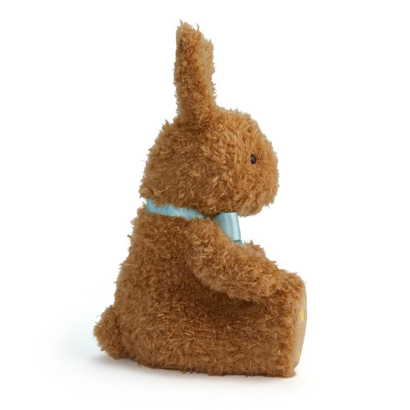FAO Schwarz 12&#34; Brown Bunny with Orange Footpad Toy Plush, 3 of 10