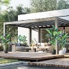 Artificial Bird of Paradise Plant, Fake Palm Tree for Indoor Outdoor Modern Decor Faux Plants for Home Office Perfect Housewarming Gift - 3 of 4