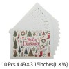 Unique Bargains Christmas Greeting Card Multicolor 4.5 "x3.1" 10 Pcs - 3 of 4