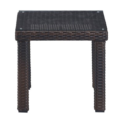 target rattan side table