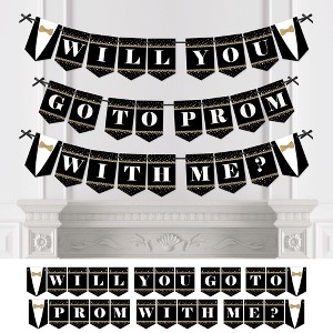 Big Dot of Happiness Promposal - Prom Proposal Bunting Banner - Party Decorations - Will You Go To Prom With Me? - 1 of 4