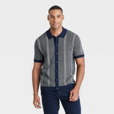 Men's Short Sleeve Cardigan Sweatshirt - Goodfellow & Co™