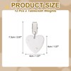 Unique Bargains Marble Heart Shape Tablecloth Weight Pendant Hooks 1.57" x 1.57" - 2 of 4