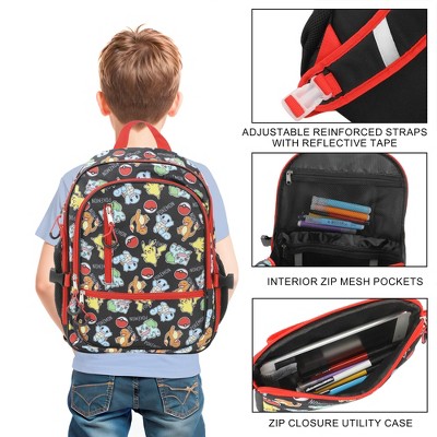 Pokemon Starters & Pokeballs All-Over Print 16" Backpack & Lunch Kit Value Set - image 5