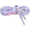 INSPIRE CHIC Gender Neutral Gradient Colored Shoelaces Reflective Stars Flat Shoe Laces for Sneakers Casual - 2 of 4