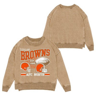 NFL Cleveland Browns Women's Long Sleeve Fashion Fleece Sweatshirt