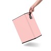 LunaLulinlk Pink Stainless Steel 2.6 Gallon Trash Can, Step-Up Bathroom Trash Can - 3 of 4