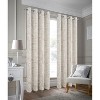 RT Designer Collection Ashton Printed Blackout Luxurious Decorative Grommet Curtain Panel 54" x 84" Taupe - 2 of 4