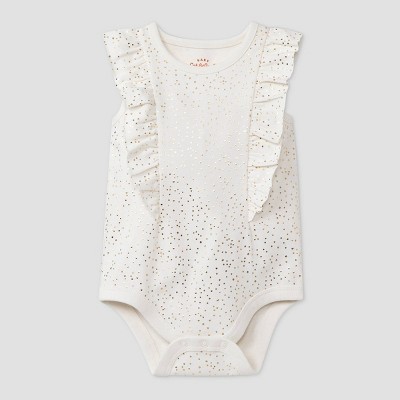 cream baby bodysuit