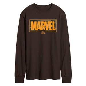 Men's - Marvel - Camo Logo Long Sleeve Graphic T-Shirt - 1 of 2