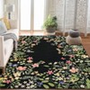 Hallway Runner Rug, Non-Slip Washable Bathroom & Kitchen Runner Rug, Low-Pile Soft Botanical Runner Rug for Girls' Bedroom, Laundry Room, Bedside - 4 of 4