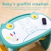 Aoibox Kids Table and Chair Set Adjustable Height for Ages 2-10 with Graffiti Surface Watercolor Pen and Eraser Included - 3 of 4