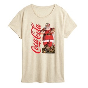 Women's - Coca-Cola - Vintage Santa With Presents Short Sleeve Graphic T-Shirt - 1 of 4