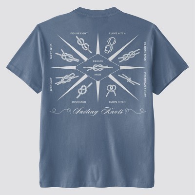 Мужские футболки Special Thanks Men's Sailing Knots Short Sleeve Graphic T-Shirt - Light Navy Blue S — фото 2