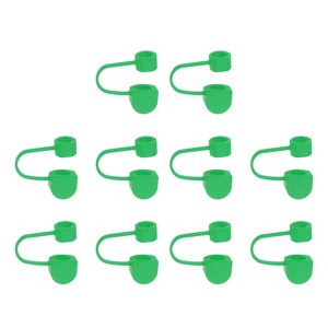 Unique Bargains Silicone Straw Tips Cover Fits 8mm/0.31 Drinking Straws 10 Pcs - 1 of 4