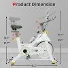 HANPURE Indoor Exercise Bike Cycling Bike with Comfortable Seat Cushion Yellow+White - 2 of 4