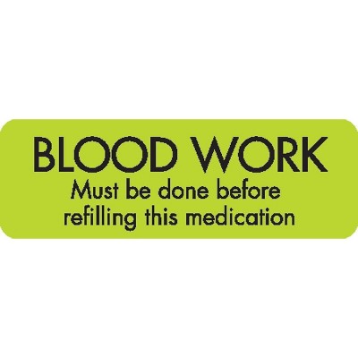 Medical Arts Press Veterinary Medication Instruction Labels Blood 35365