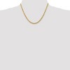 Black Bow Jewelry 4mm 10k Yellow Gold Diamond-Cut Solid Rope Chain Necklace - 2 of 4