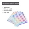 Unique Bargains Office Home Warehouse Self-Adhesive Round Reflective Sticker 10 Sheets - 3 of 4