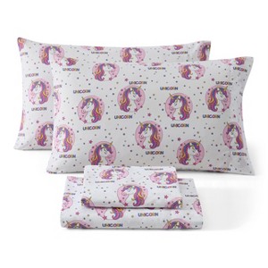 HLC.ME Printed Kids Bed Sheets Set - Wrinkle Resistant & Ultra Soft - Fits Mattresses up to 15 Inches Deep - 1 of 4