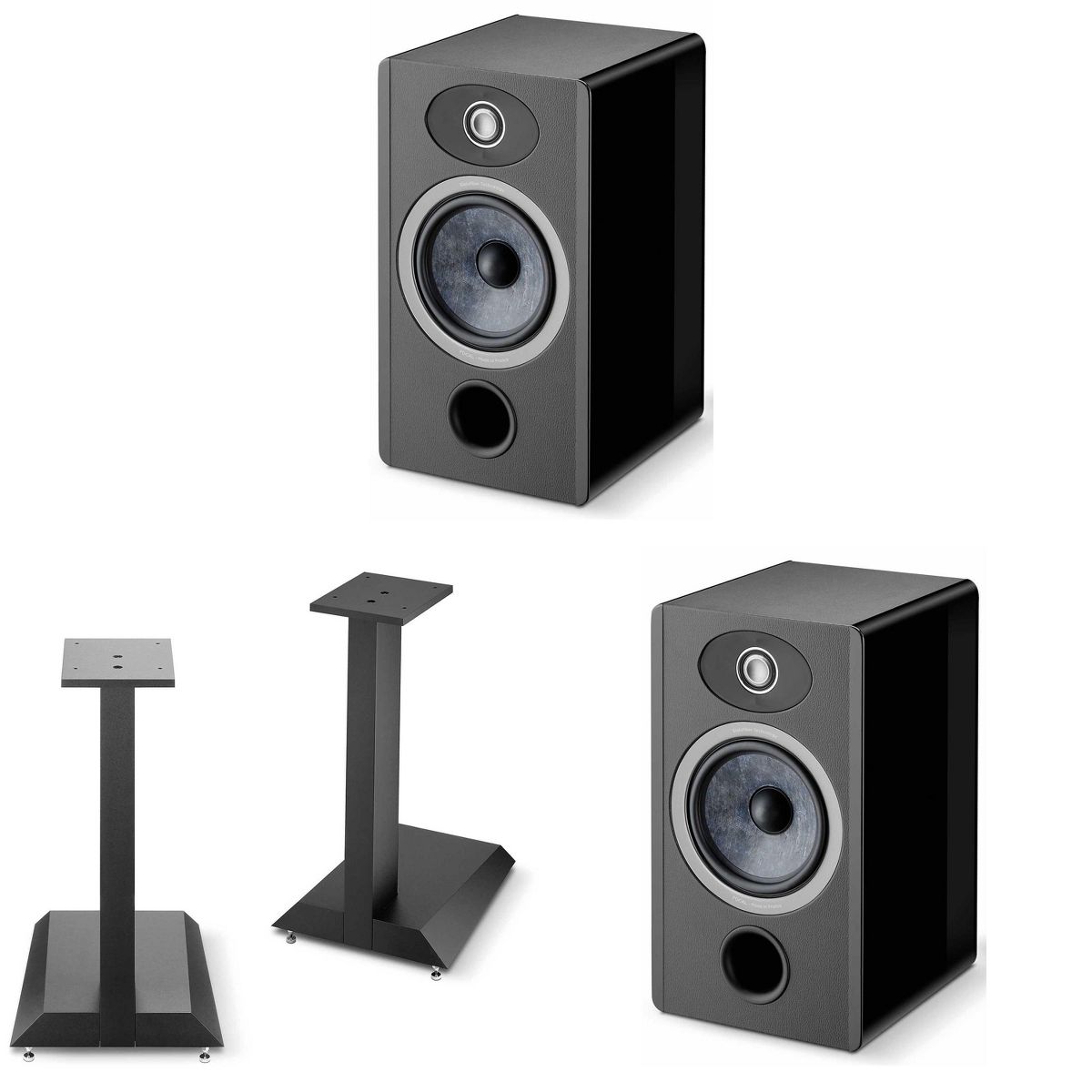FOCAL THEVA/VESTIA N1 STANDS And VESTIA N1 BOOKSHELVES(PAIR) - BLACK